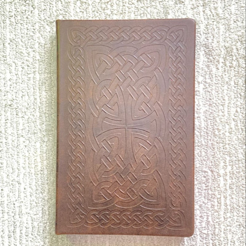 Faux leather Celtic knot blank journal