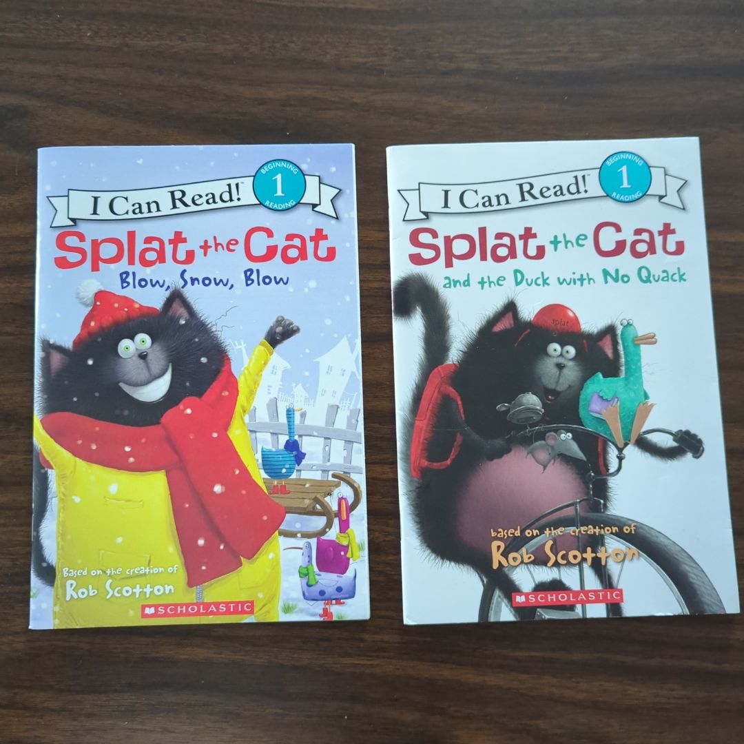 2BookBundle! Splat the Cat and the Duck with No Quack and Blow, Snow, Blow