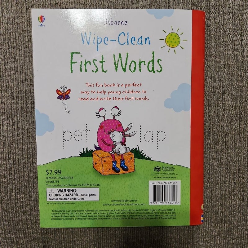 Wipe-Clean First Words