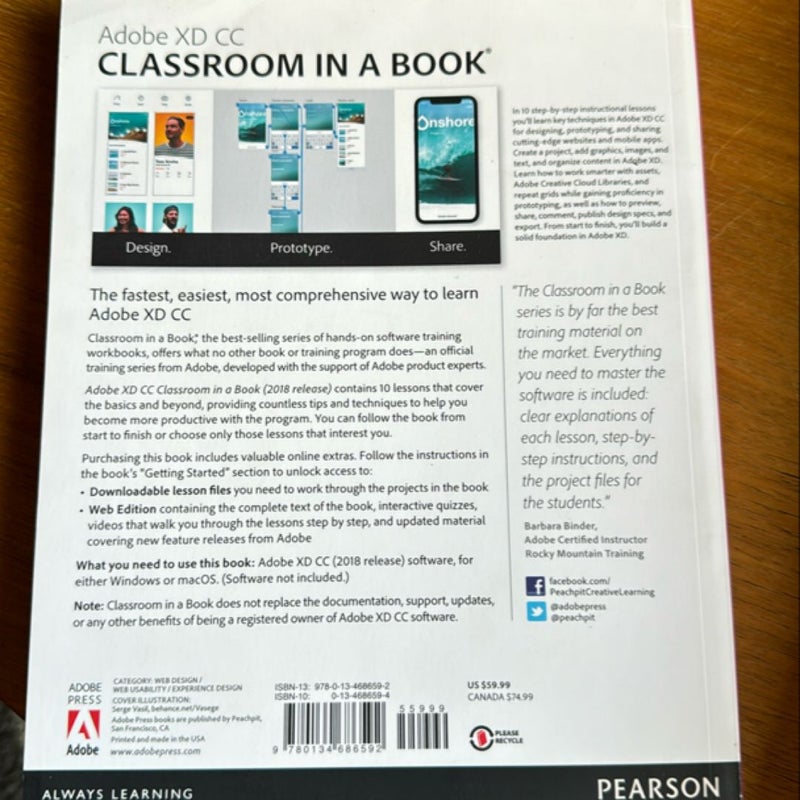 Adobe XD CC Classroom in a Book (2018 Release)