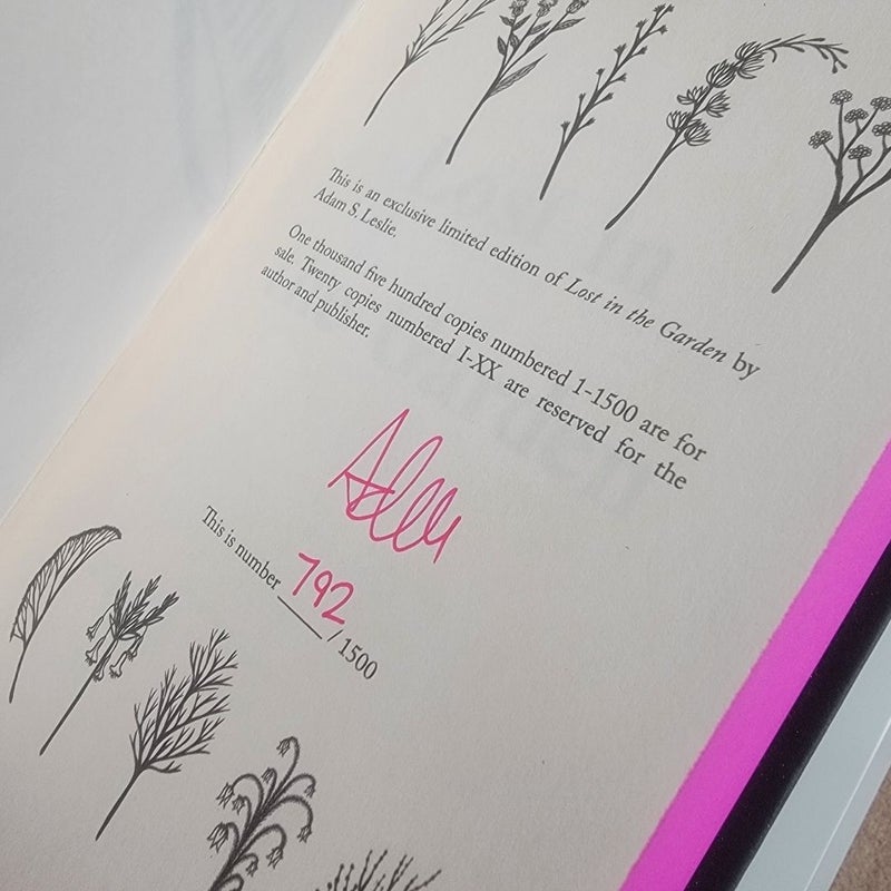 Lost in the Garden Signed/ Numbered Waterstones Edition