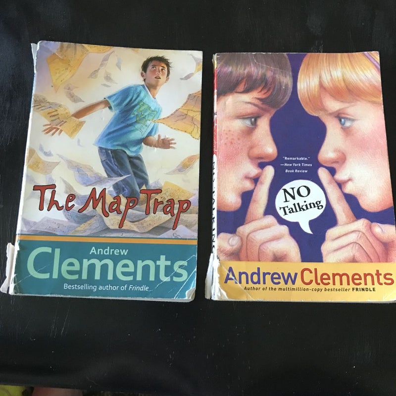Andrew Clements Bundle - The Map Trap and No Talking