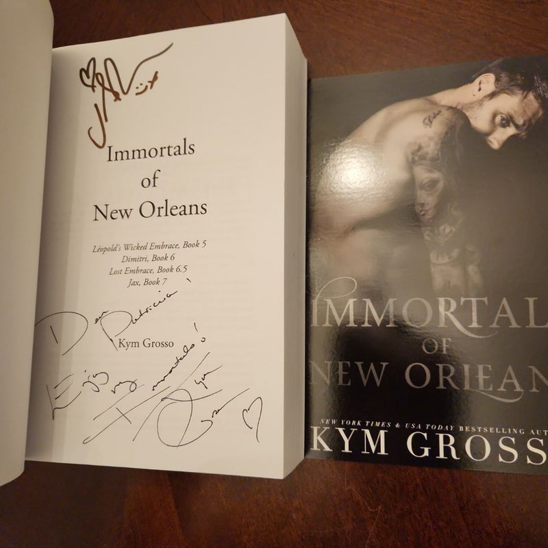 Immortals of New Orleans 2 *SIGNED BOOK SET BY AUTHOR & COVER MODEL*