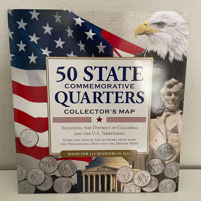 50 State Commemorative Quarters Collector’s Map
