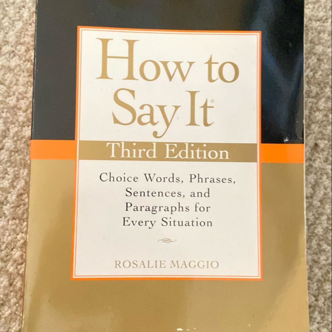 How to Say It, Third Edition