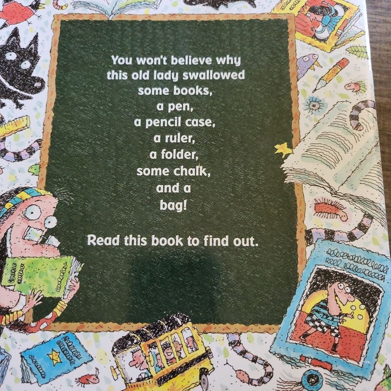 There was an old lady who swallowed some books
