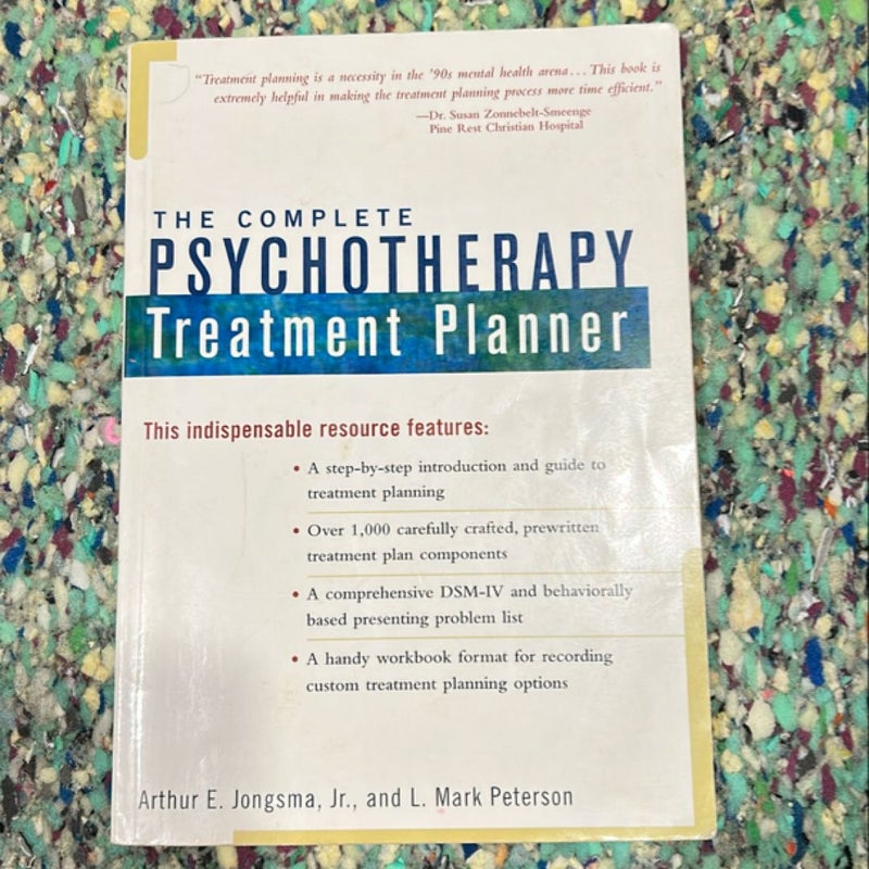 The Complete Psychotherapy Treatment Planner