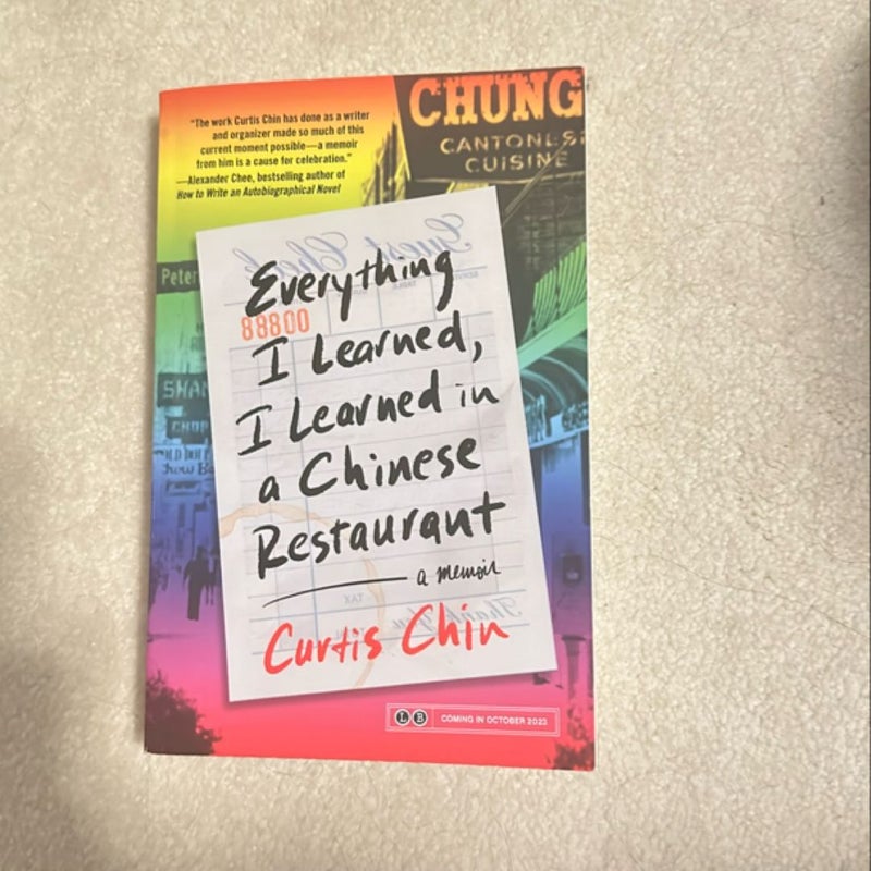 (ARC) Everything I Learned, I Learned in a Chinese Restaurant