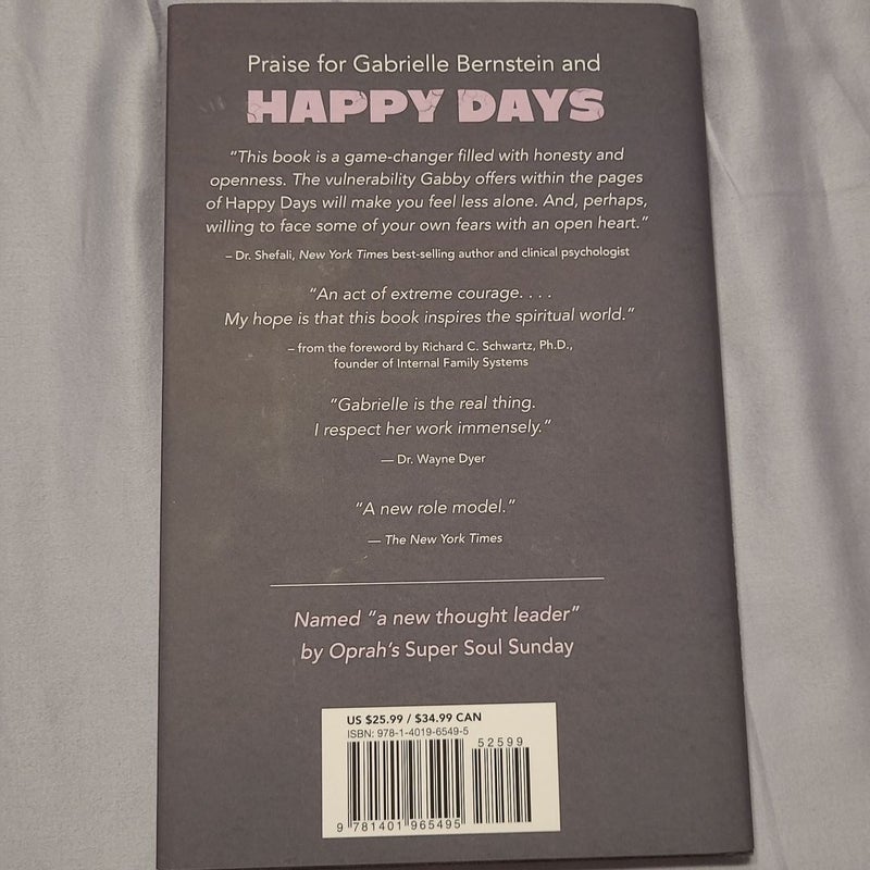 Happy Days: The Guided Path from Trauma to Profound Freedom and Inner  Peace: Bernstein, Gabrielle, Schwartz ph.D, Richard C.: 9781401965495:  : Books