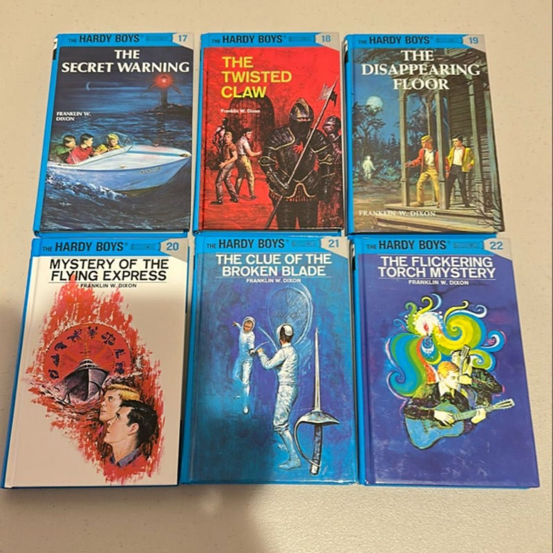 Lot of 6 Hardy Boys Books: 17-22 