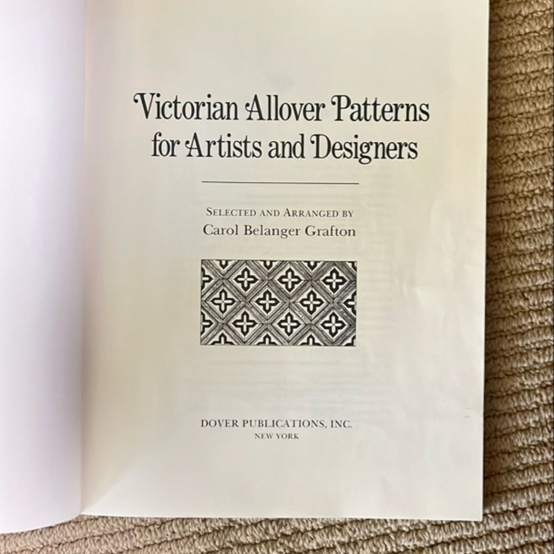 Victorian Patterns and Designs for Artists and Designers by Carol ...