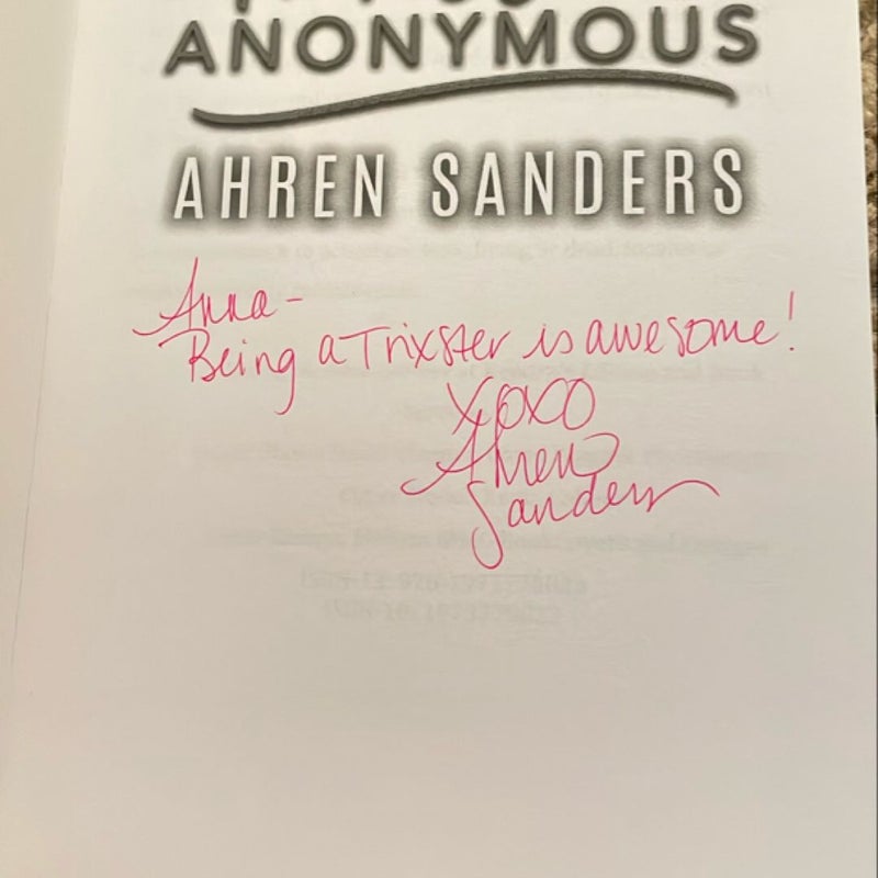 Trixsters Anonymous (signed by the author)