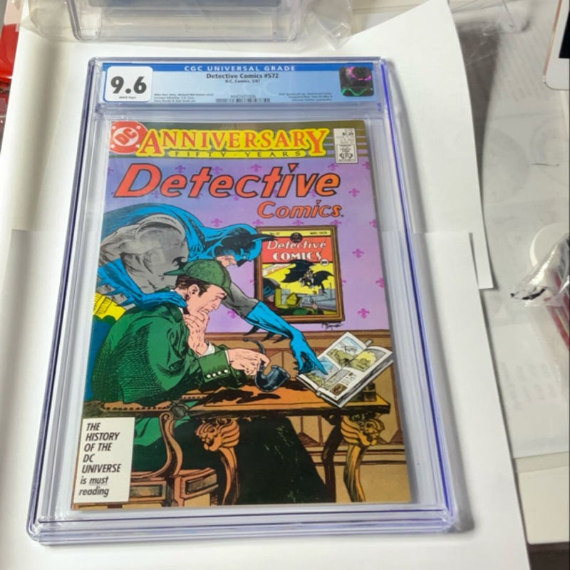 Detective Comics #572 The 50th anniversary 1st app. Edgar Moriarty  DC Comics CGC 9.6