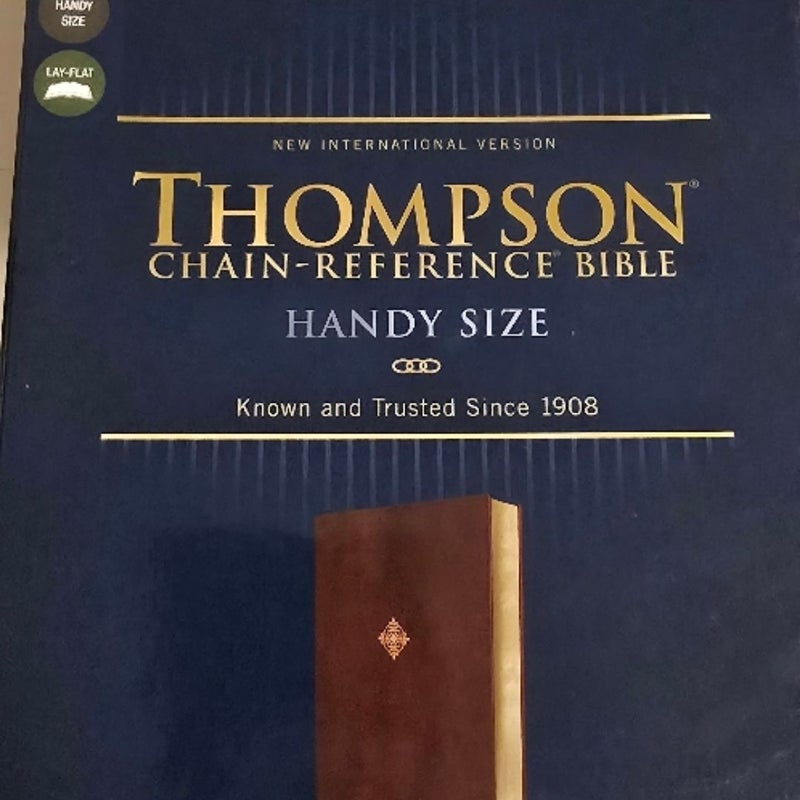 NIV Thompson Chain-Reference Bible, Handy Size, Red Letter, Comfort Print [Burgundy]