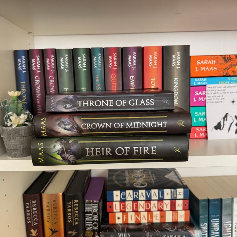 FIRST EDITION Throne of Glass Series (1st 3 books) BUNDLE