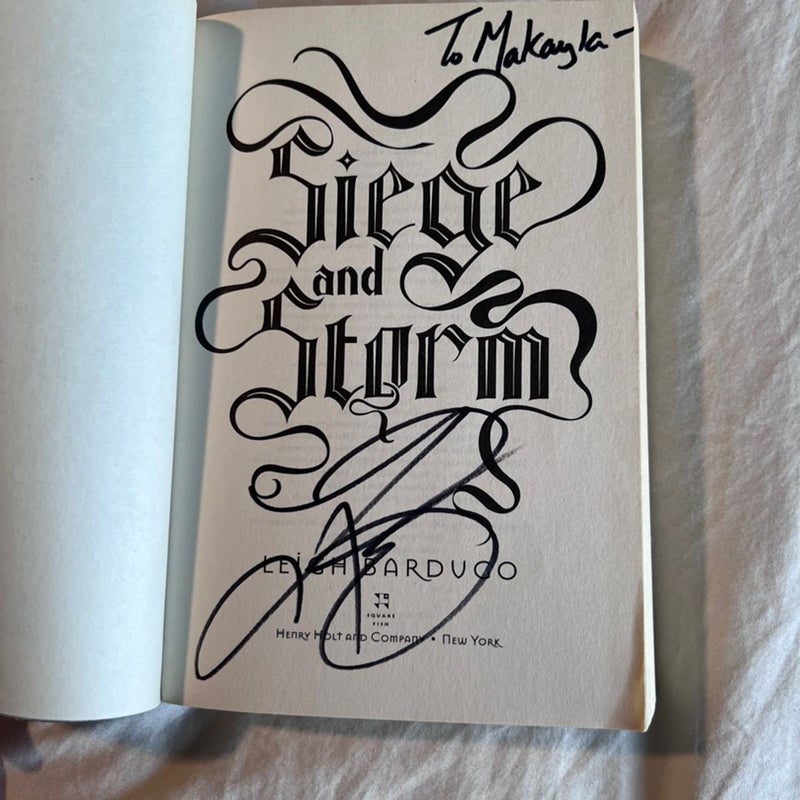 Siege and Storm - SIGNED First Edition 