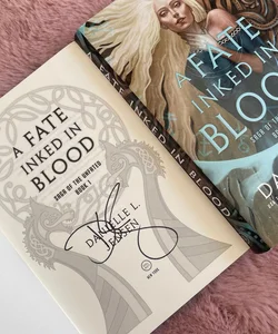 *Signed* A Fate Inked in Blood 1st Edition Glitter Sprayed Edges