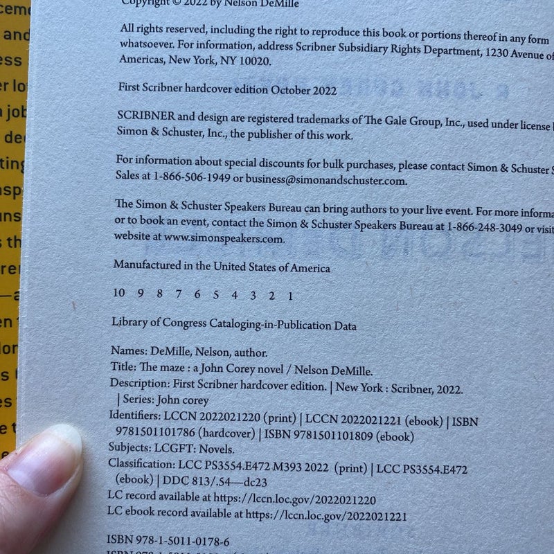 The Maze (FIRST EDITION)