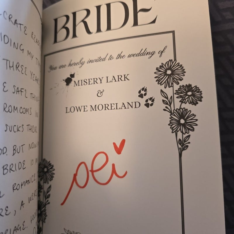 Bride *Owlcrate editions signed*