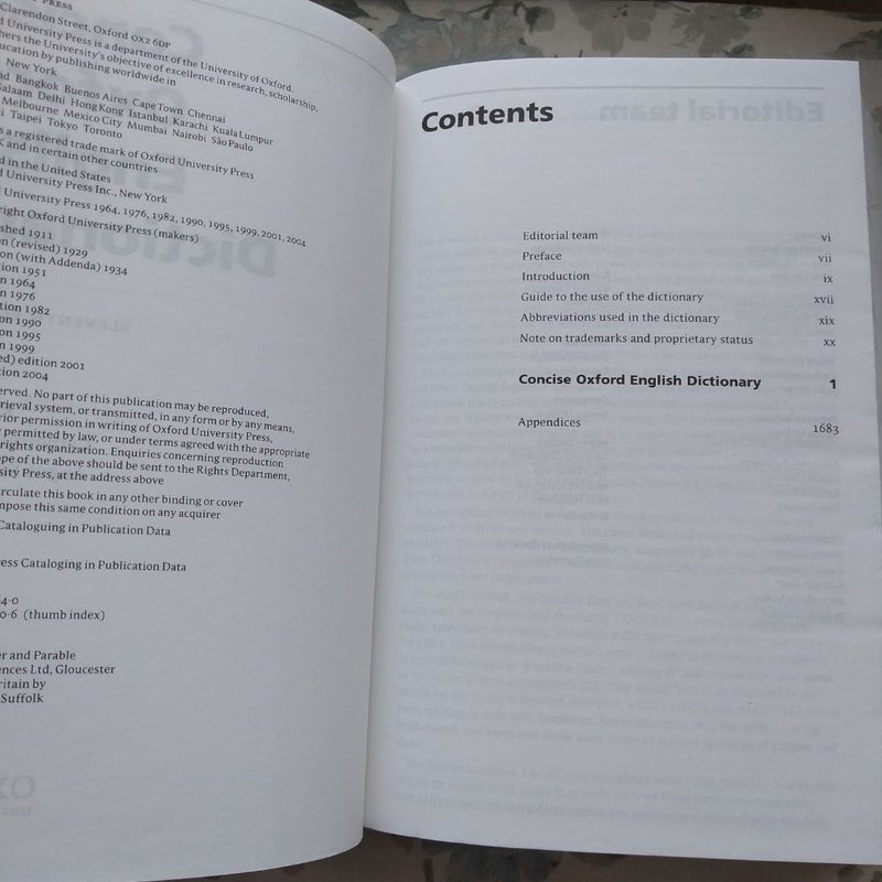 Concise Oxford English Dictionary