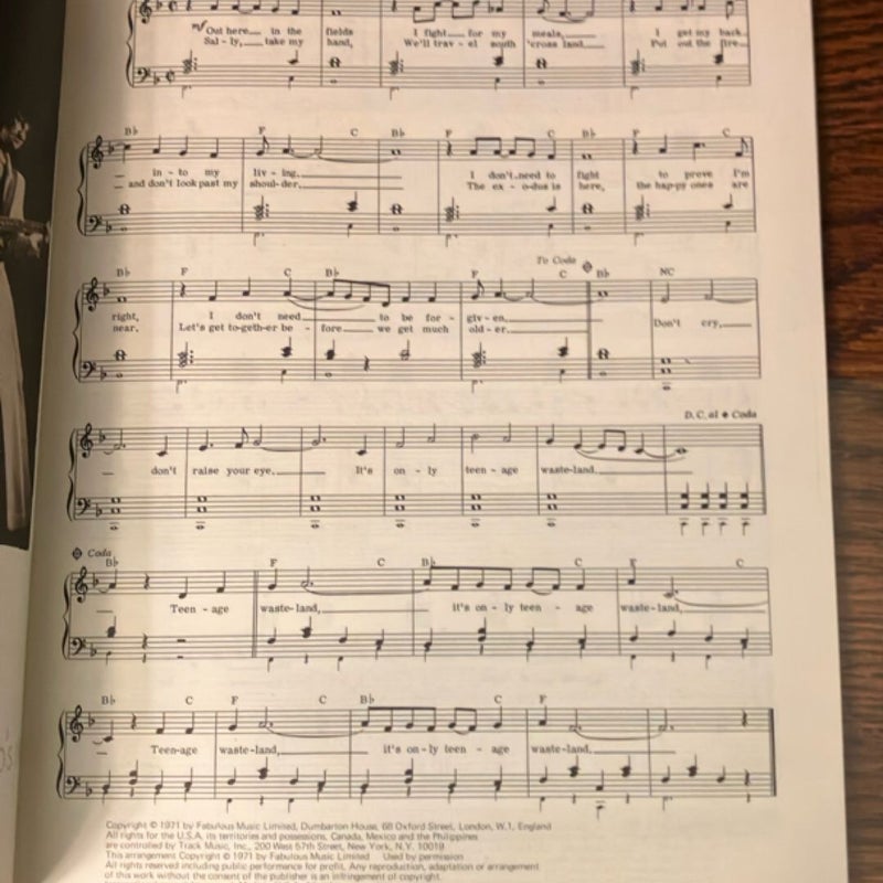 Who’s Next lyrics and musical notation