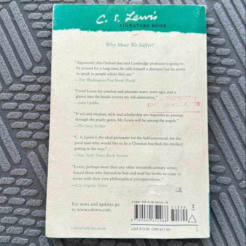 The Problem of Pain