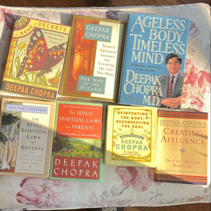 Deepak Chopra Book Lot