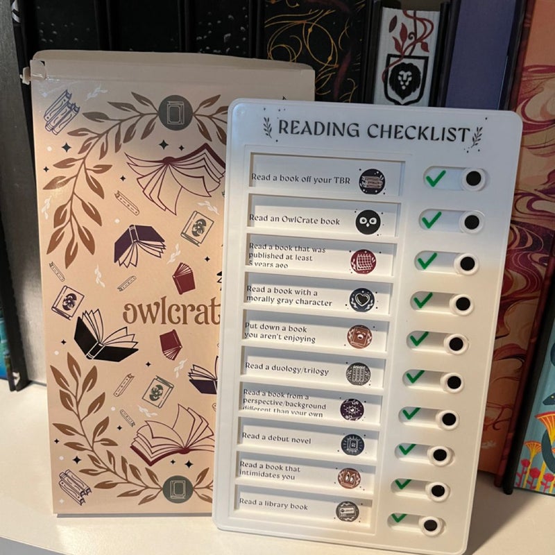 Owlcrate reading checklist 