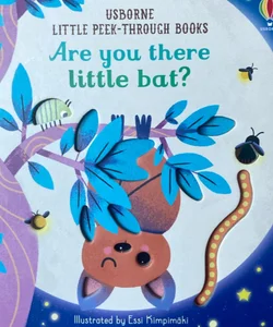 Usborne Little Peek-Through Books Are You There Little Bat?