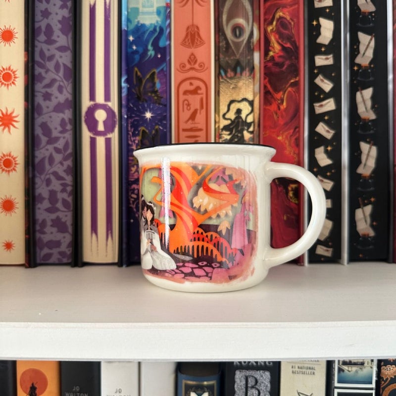 girls of paper and fire mug 