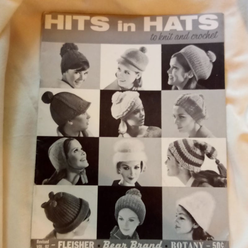 Hits in Hats Vintage Knitting Pattern