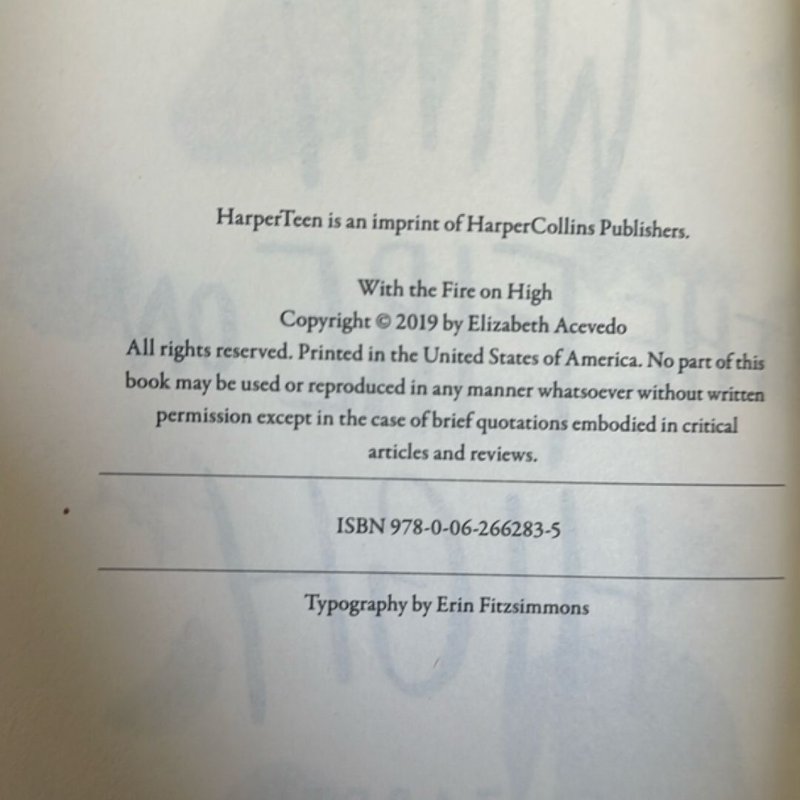 With the Fire on High