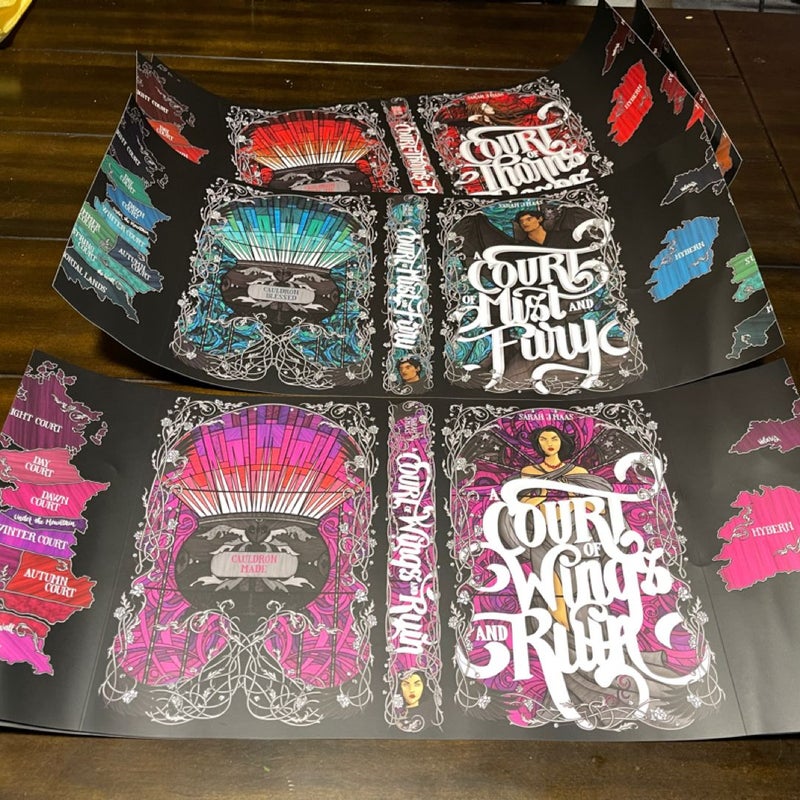 Nerdy Ink ACOTAR Dust jackets
