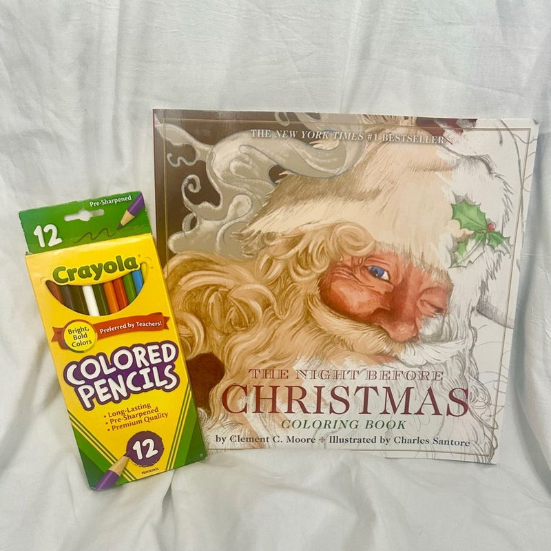 Night Before Christmas Coloring Book by Charles Santore