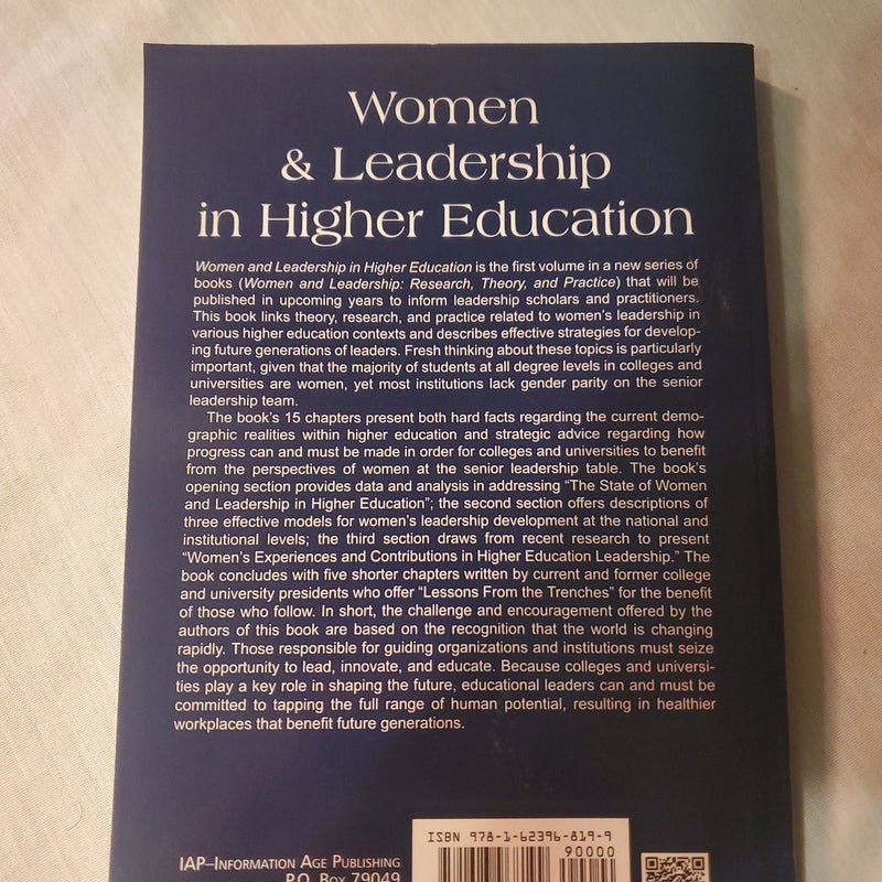 Women and Leadership in Higher Education