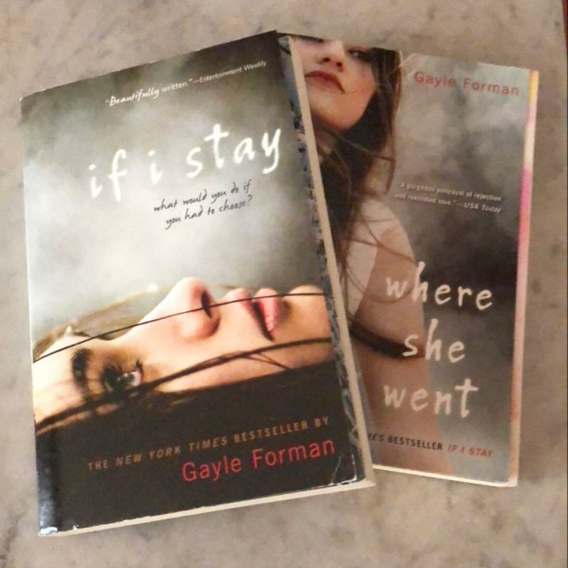 If I Stay and where she went bundle