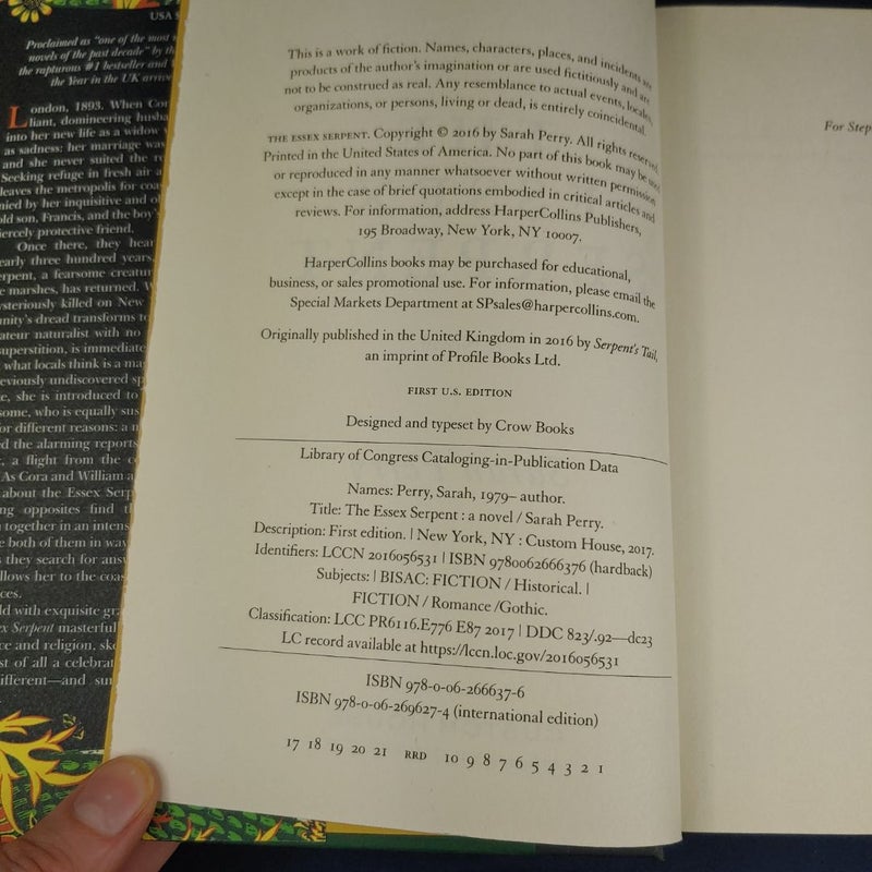The Essex Serpent (First Ed)
