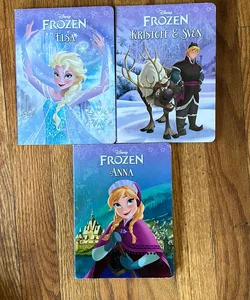 3 frozen board books 