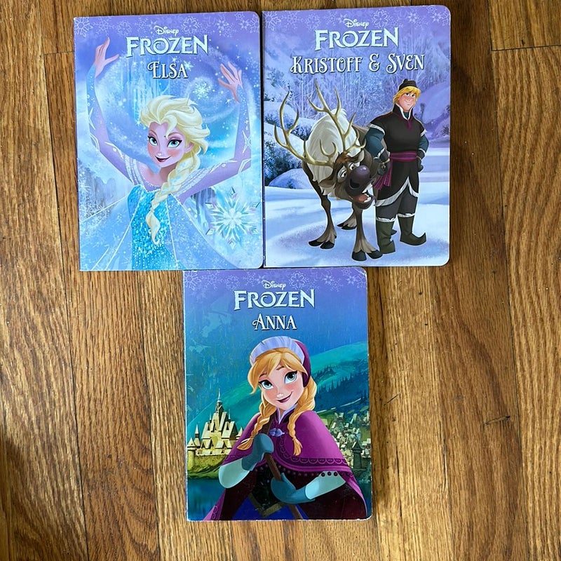 3 frozen board books 