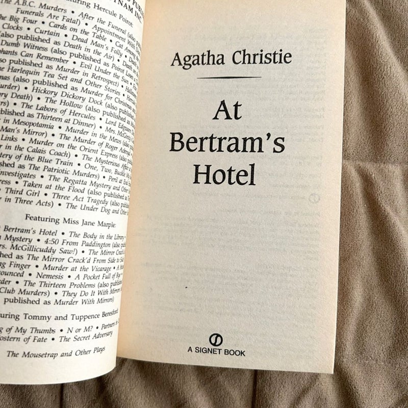 At Bertram's Hotel 2105