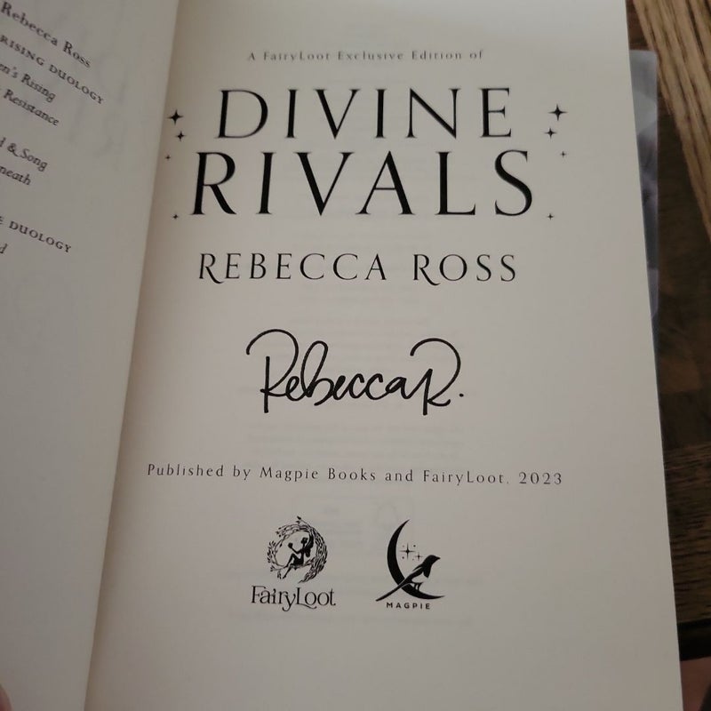 Divine Rivals & ruthless vows by rebecca ross