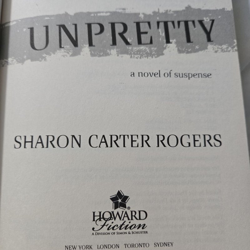 Unpretty a novel of suspense shocking VG Condition paperback 