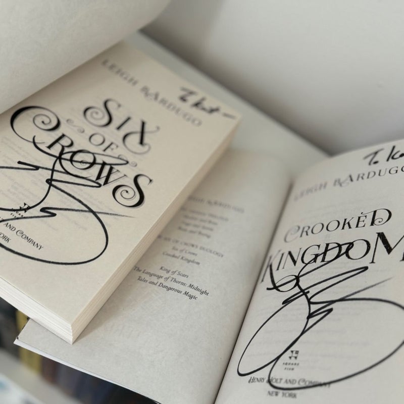 Shadow + Bone / Six of Crows set - Hand-Signed by Leigh Bardugo ...