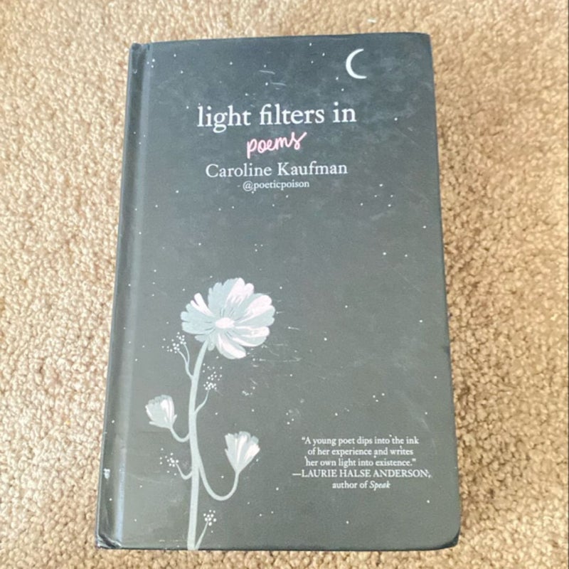 Light filters in poems