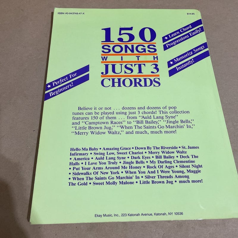 150 Songs with Just 3 Chords