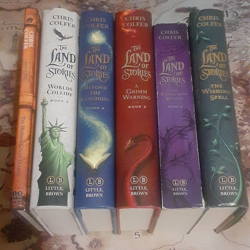 The Land of Stories lot 1,2,3,4,6: Worlds Collide