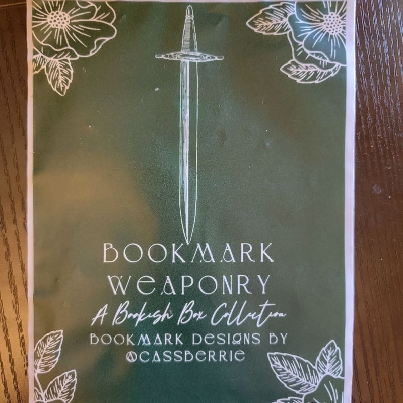 Metal sword bookmark 5 crowns of okrith