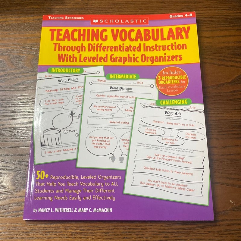 Teaching Vocabulary Through Differentiated Instruction with Leveled Graphic Organizers