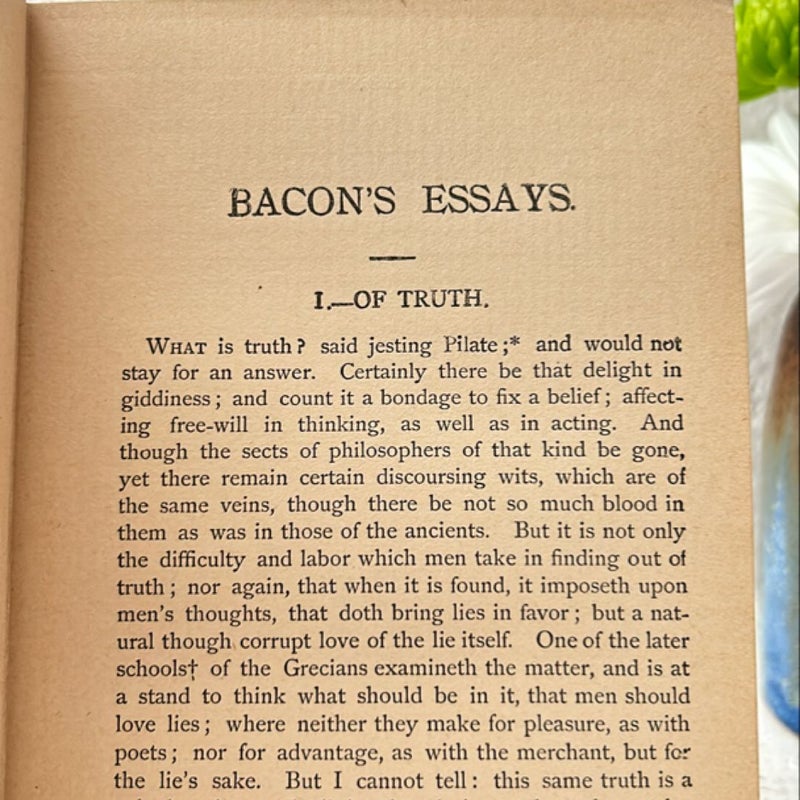 🌟 Bacon’s Essays (Vintage 1894-1899)