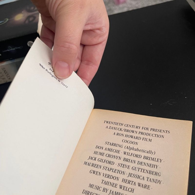 1985 Cocoon Movie Tie-In